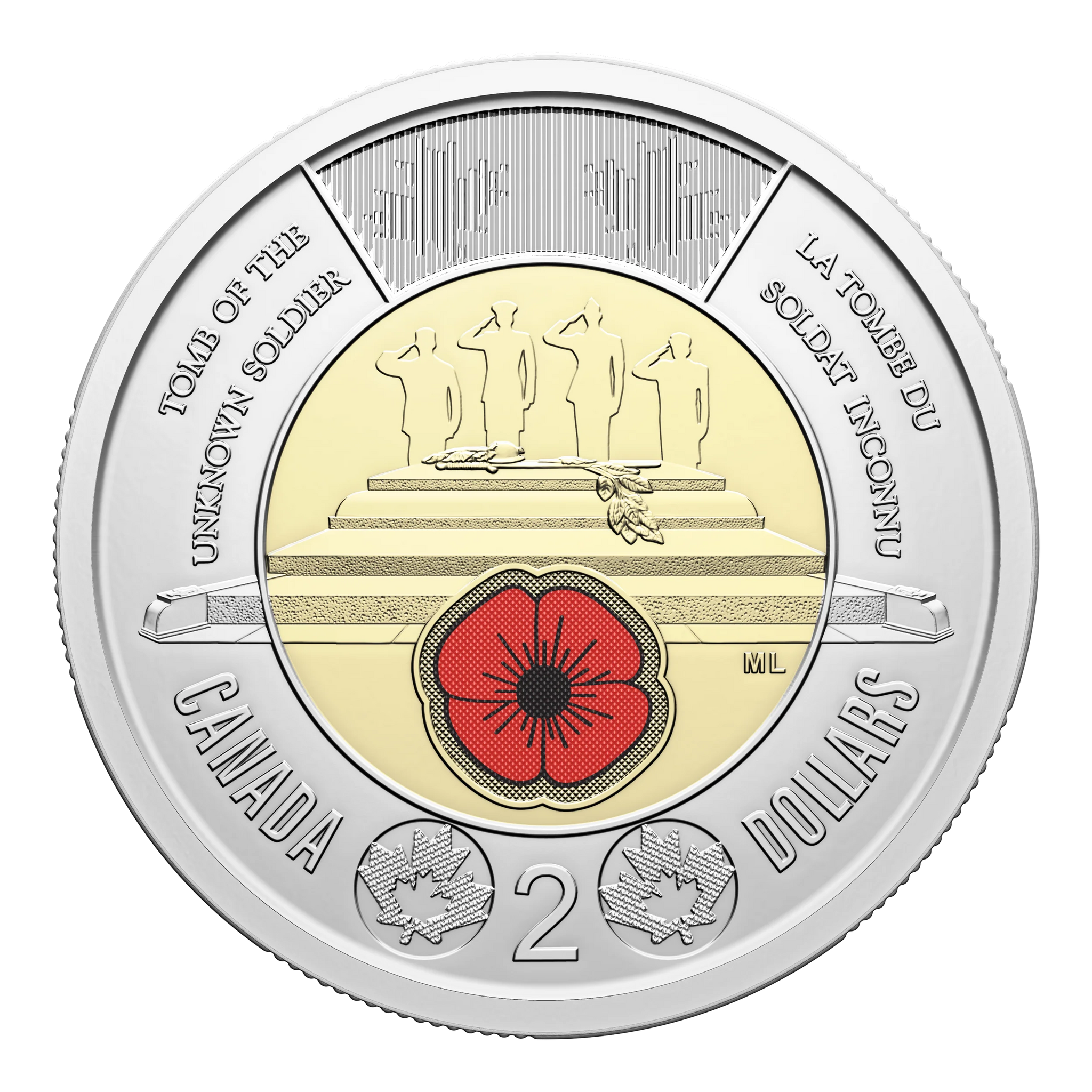 2025 - Canada - $2 - Tomb of the Unknown Soldier (Coloured) – MK Coins