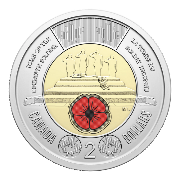 2025 - Canada - $2 - Tomb of the Unknown Soldier (Coloured)