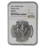 2011 - Canada - $5 - Maple Leaf - MS68 NGC
