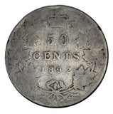 1892 - Canada - 50c - Obv4 - AG3