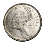 1942 - Canada - 25c - MS63