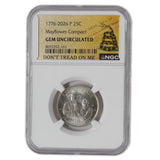 2026 - USA - 25c - Mayflower Compact - UNC NGC