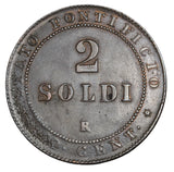 1867 - Italian States Papal Sates - 2 Soldi - EF40