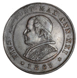 1867 - Italian States Papal Sates - 2 Soldi - EF40