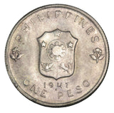 1947 - Philippines - 1 Peso - MS65