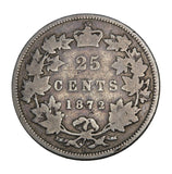 1872 H - Canada - 25c - G4