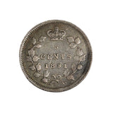 1891 - Canada - 5c - Obv 2 - F15