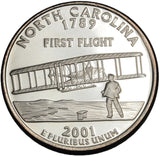 2001 - 1 oz - North Carolina - First Flight - Fine Silver