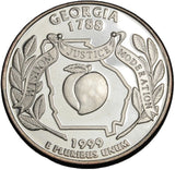 1999 - 1 oz - Georgia - Fine Silver