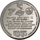 1999 - Highland Mint - Wayne Gretzky - Nickel Silver Medallion