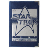 1991 - 1 oz - 25th Anniversary - Captain Kirk - Fine Silver <br> (slightly toned)