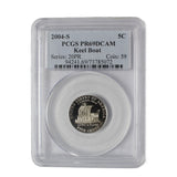 2004 - USA - 5c - S - Keel Boat - 69PR DCAM PCGS