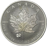 2016 - Canada - $5 - Maple Leaf - Privy Four Leaf Clover - Fine Silver