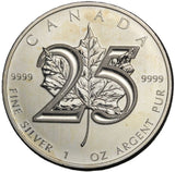 1 oz - 2013 - Maple Leaf - 25th Anniversary of Maple Leaf