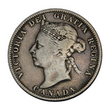 1889 - Canada - 25c - Closed 9 - F12+