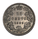 1899 - Canada - 25c - AU50