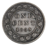 1859 - Canada - 1c - Wide 9, 9/8 Double 0 - VF30