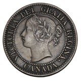 1859 - Canada - 1c - Wide 9, 9/8 Double 0 - VF30