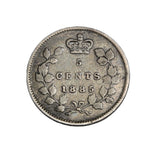 1885 - Canada - 5c - Large 5 - F12
