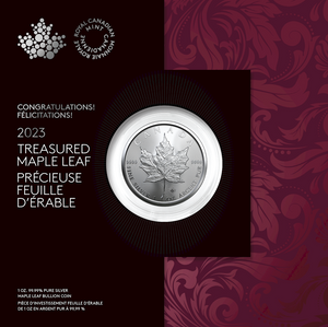 2023 - Canada - $5 - Treasured Maple Leaf: Congratulations!