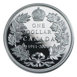 2011 - Canada - $1 - 100th Anniv. Canada's 1911 Silver Dollar
