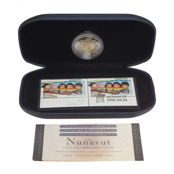 1999 - Canada - Nunavut Coin & Stamp Set