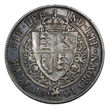 1901 - Great Britain - 1/2 Crown - VF35
