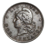 1891 - Argentina - 2 Centavos - VF30