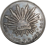 1896 - Mexico - 8 Reales - Zs FZ - VF35