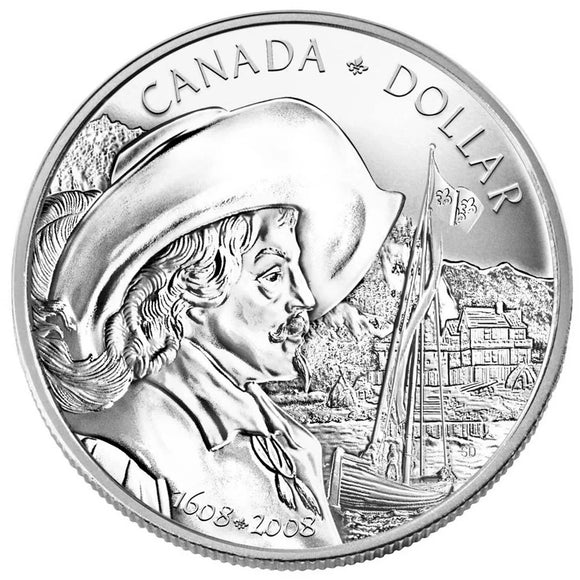 2008 - Canada - $1 - 400th Anniversary of Quebec City <br> (no sleeve)