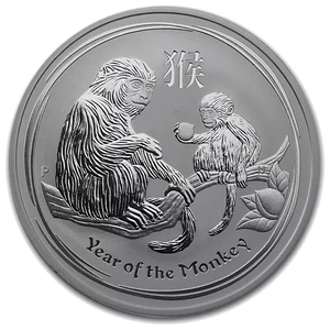 1 oz - 2016 - Year of the Monkey - Fine Silver