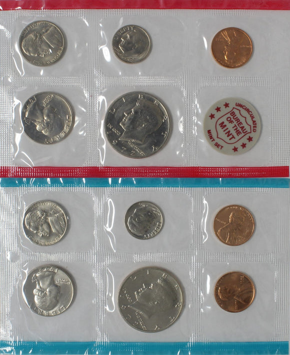 1972 P-D-S - USA - Uncirculated Set (11 Coins)