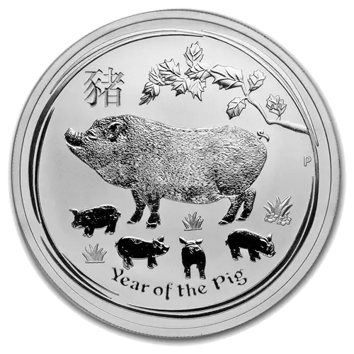 1 oz - 2019 - Year of the Pig - Fine Silver