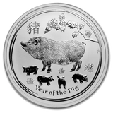 1 oz - 2019 - Year of the Pig - Fine Silver