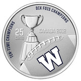 2012 - Canada - 25c - Blue Bombers - Grey Cup 100