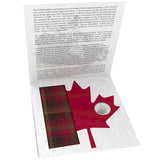 2013 - Canada - 50c - Coin & Fabric - The Maple Leaf Tartan