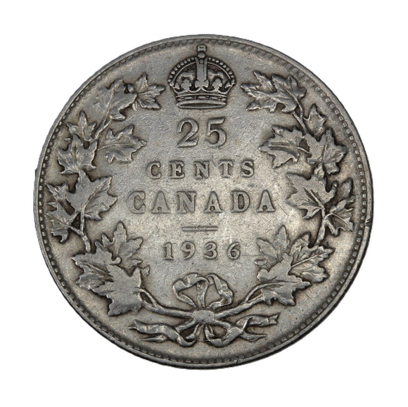 1936 - Canada - 25c - Bar - VG10