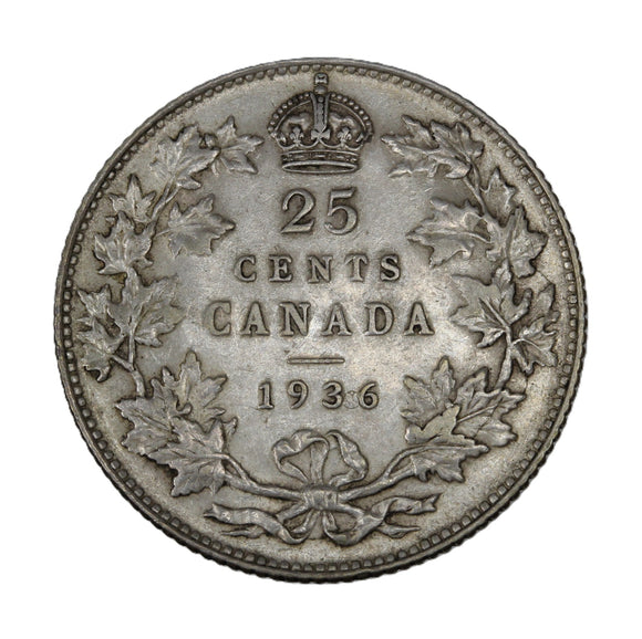 1936 - Canada - 25c - Bar - EF40