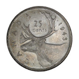 1943 - Canada - 25c - MS63