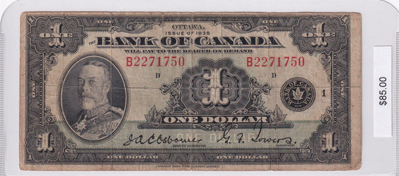 1935 - Canada - 1 Dollar - Osborne / Towers - B2271750