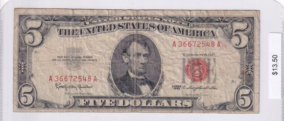 1953 - USA - $5 - A 36672548 A