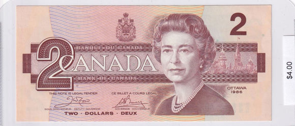 1986 - Canada - 2 Dollars - Crow / Bouey - ARP1933934