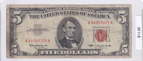 1963 - USA - $5 - A 44040320 A