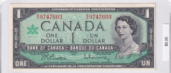 1967 - Canada - 1 Dollar - Beattie / Rasminsky - M/O 9747603