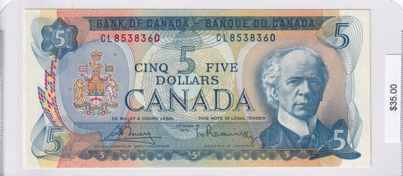 1972 - Canada - 5 Dollars - Bouey / Rasminsky - CL8538360