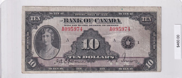 1935 - Canada - 10 Dollars - Osborne / Towers - A095974