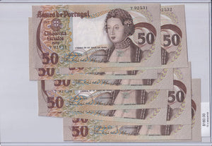 1968 - Portugal - 50 Escudos - 10x Sequence