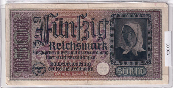 1940 - Germany - 50 Reichsmark - C 0085551