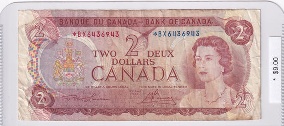 1974 - Canada - 2 Dollars - Lawson / Bouey - * BX6436943