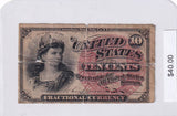 1863 - USA - 10c - Fractional Currency
